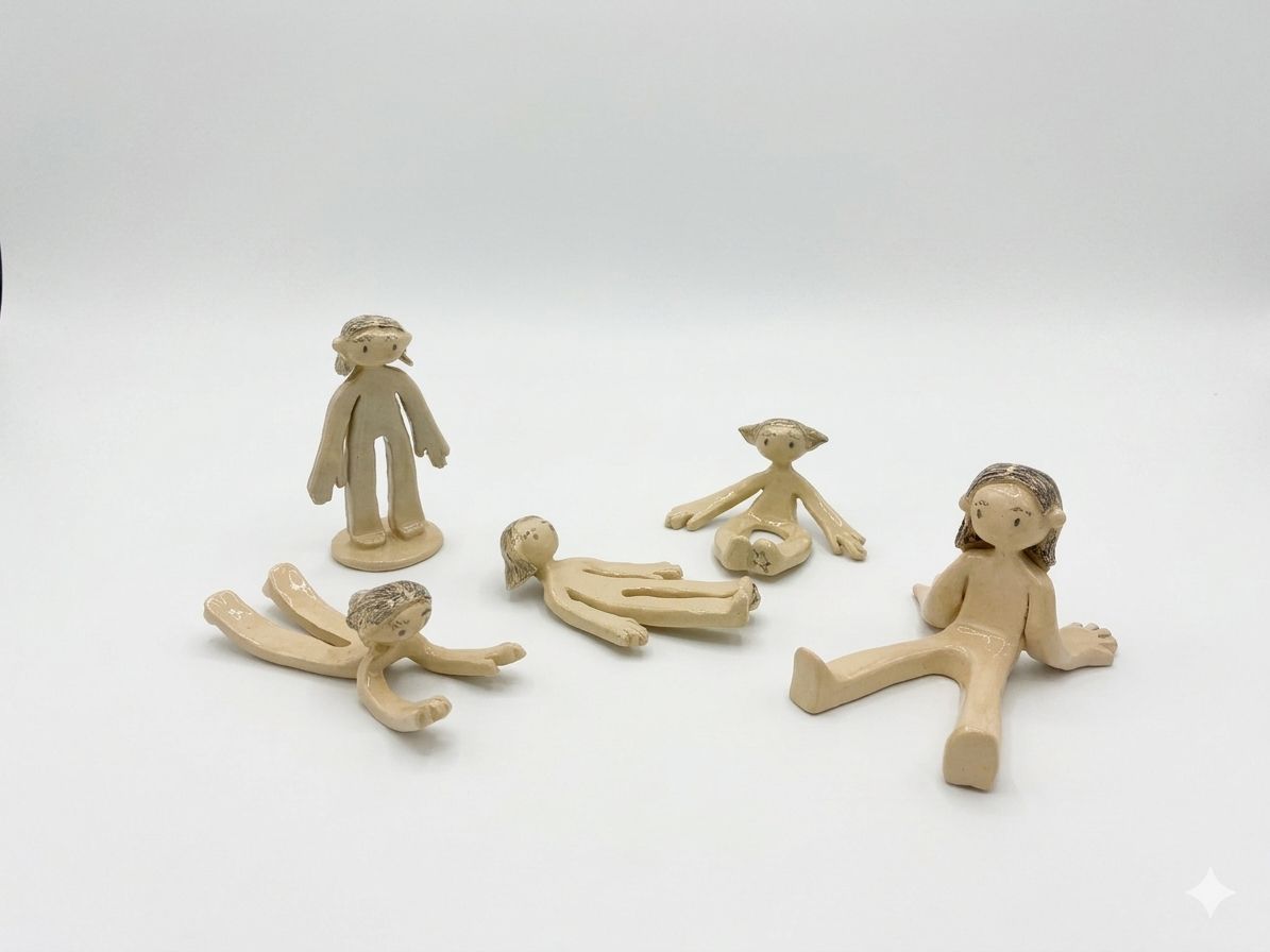 Elisa Ming en el taller de cerámica